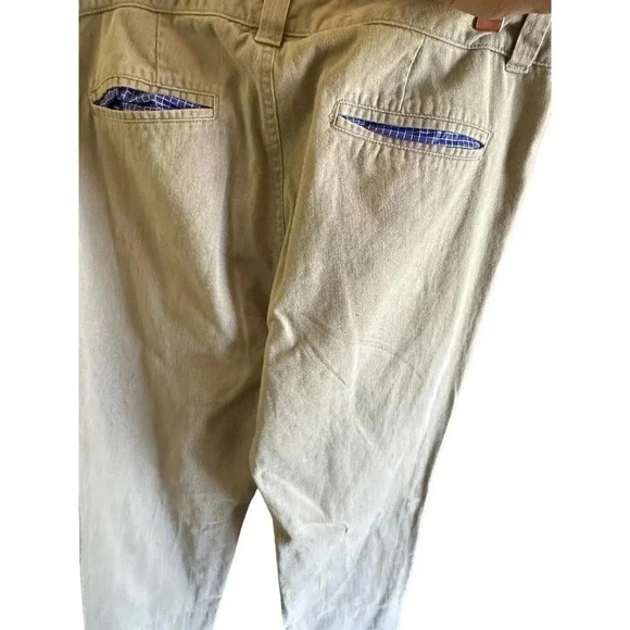 Betabrand San Franciso Men's khaki Adjustable Straight Leg Chino Pant Size 30 - Picture 4 of 5